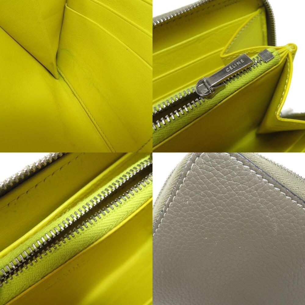 Celine calfskin long logo leather motif Wallet - Picture 8 of 8